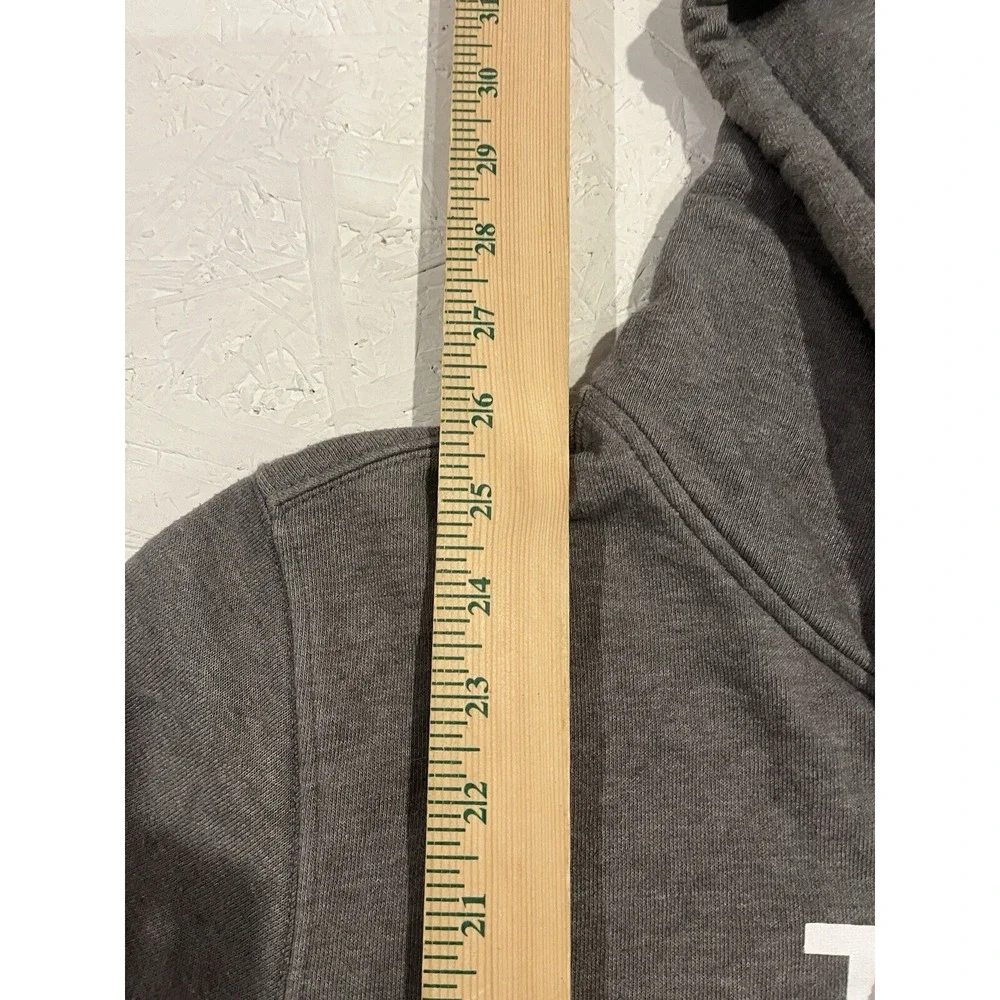 North Face Hoodie Mens Small Gray Sweatshirt Shirt Pullover Graphic‎ Logo